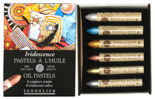 Sennelier Oil Pastels - Box 6 Iridescent Colours