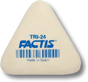 Factis Tri 24 Triangular Eraser