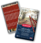 Derwent Drawing Pencils Tin 12