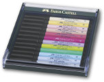 Faber Castell Pitt Artist Brush Pen - Set of 12 Pastel Colours