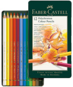 Faber Castell Polychromos Colour Pencils Tin 12