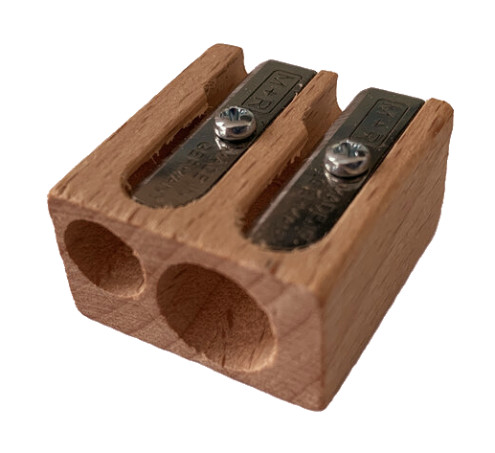 Mobius & Ruppert Double Hole Wooden Sharpener