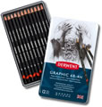 Derwent Graphic Pencils Tin of 12 Medium Grades