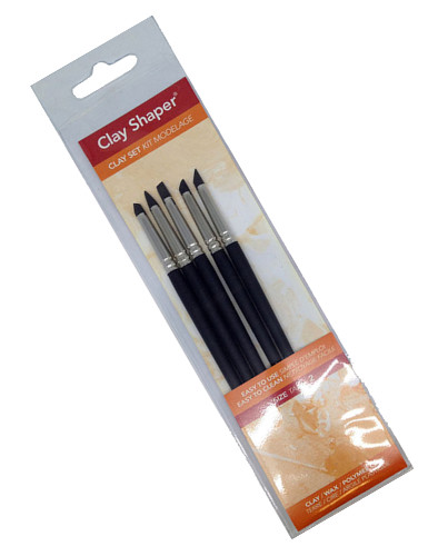 Colour Shaper Clay Shaper (black tip)  Set of 5 - Size 2